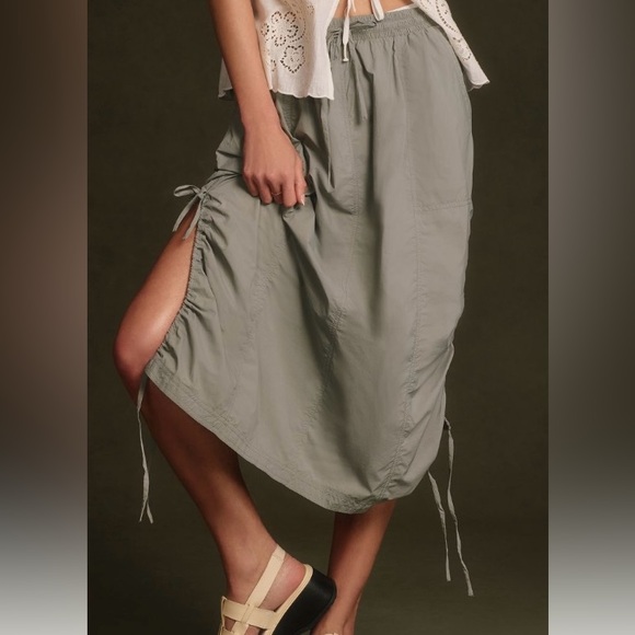 Anthropologie MidiSkirt, Moss, Size L - Picture 3 of 6
